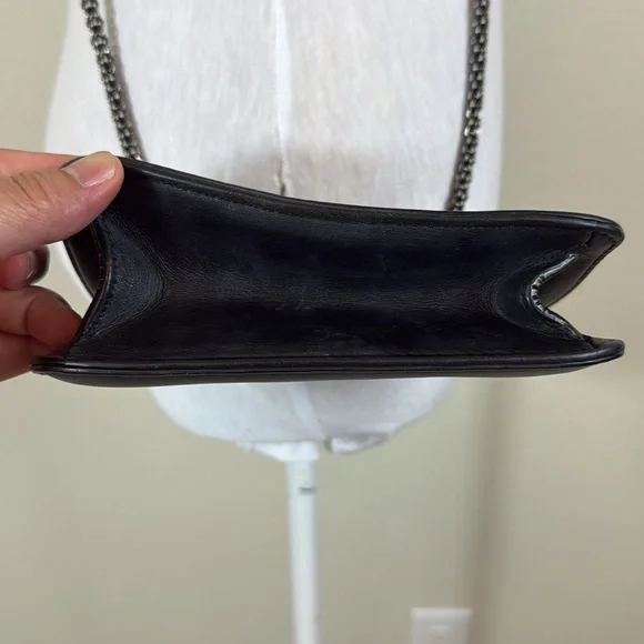 Valentino Garavani Mini Glam Lock Black Leather Studded Shoulder Bag